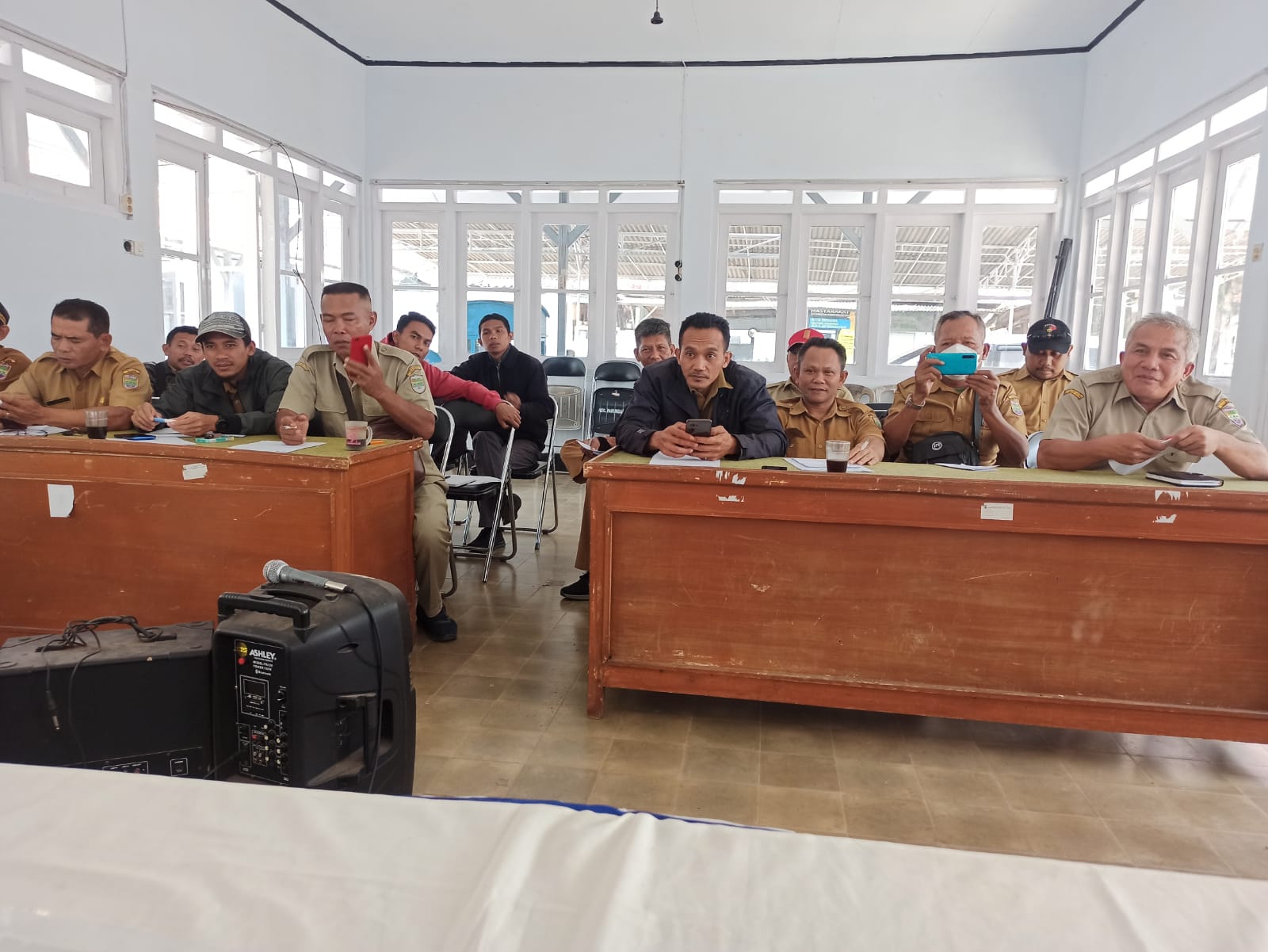 rakor tingkat kecamatan dengan para kasi kesra se kecamatan panumbangan