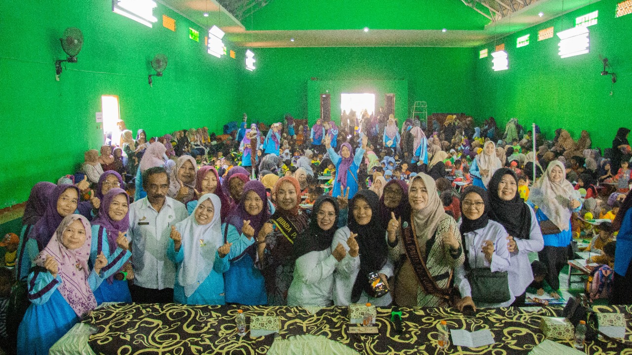 memperingati hut himpaudi ke 18 tingkat kec panumbangan di adakan di desa sindangmukti