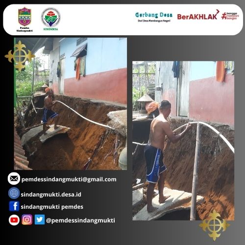 jalan gang belakang rumah ambruk