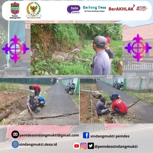 perbaikan saluran air besih desa