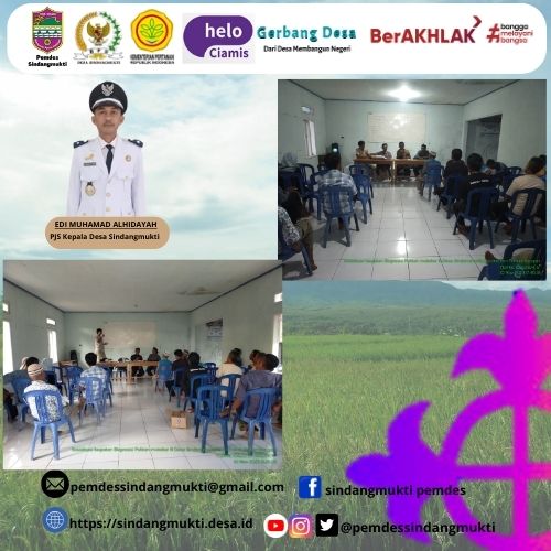 bpp dan uptd pp wil panumbangan mengadakan sosialisasi tanam padi